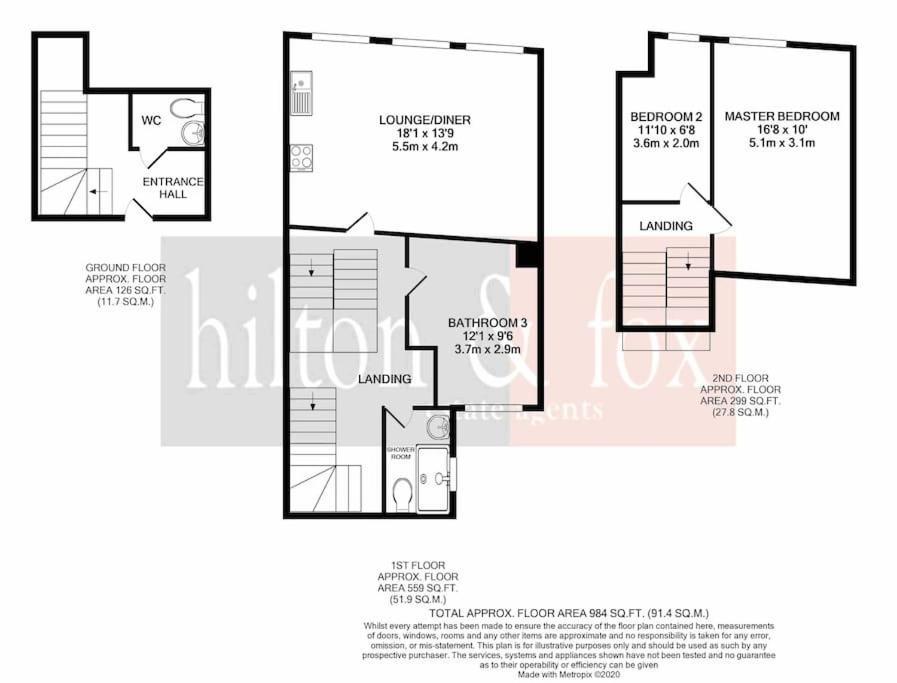 3Br Duplex Penthouse Harrow Centre Lejlighed Eksteriør billede